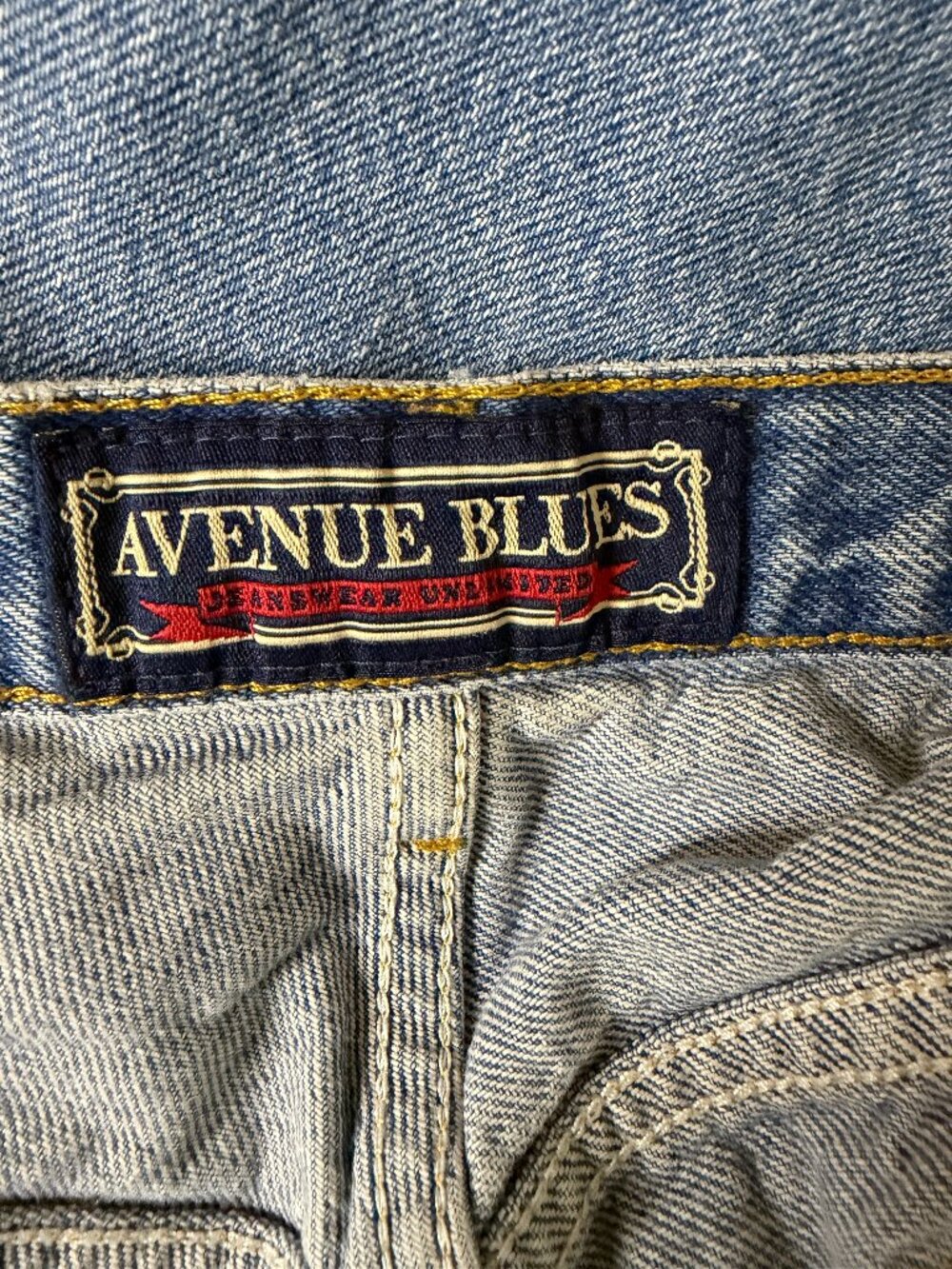 Avenue Blues Crop Jeans Denim Pants Tapered Leg Blue Women 22P - Picture 5 of 7